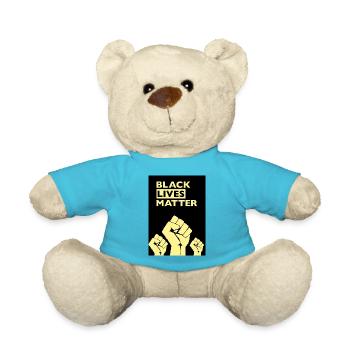 Black Lives Matter Gelb - Teddy - Atollblau - Vorne