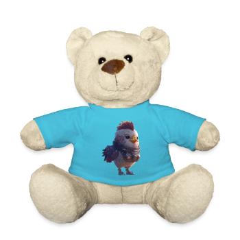 Crazy chicken - Teddy Bear - atoll blue - Front