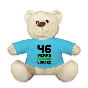 46 Years Loaded 46. Geburtstag - Teddy - Atollblau - Vorne