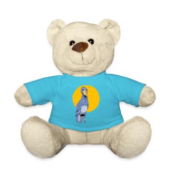 Bec-de-chaussure Ornithologue Forêt I Cadeau - Nounours - bleu outremer - Devant