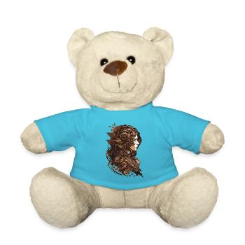 Steampunk as a hobby for cosplay and technology fans - Teddy Bear - atoll blue - Front
