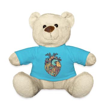 Anatomie des Herzens - Teddy - Atollblau - Vorne