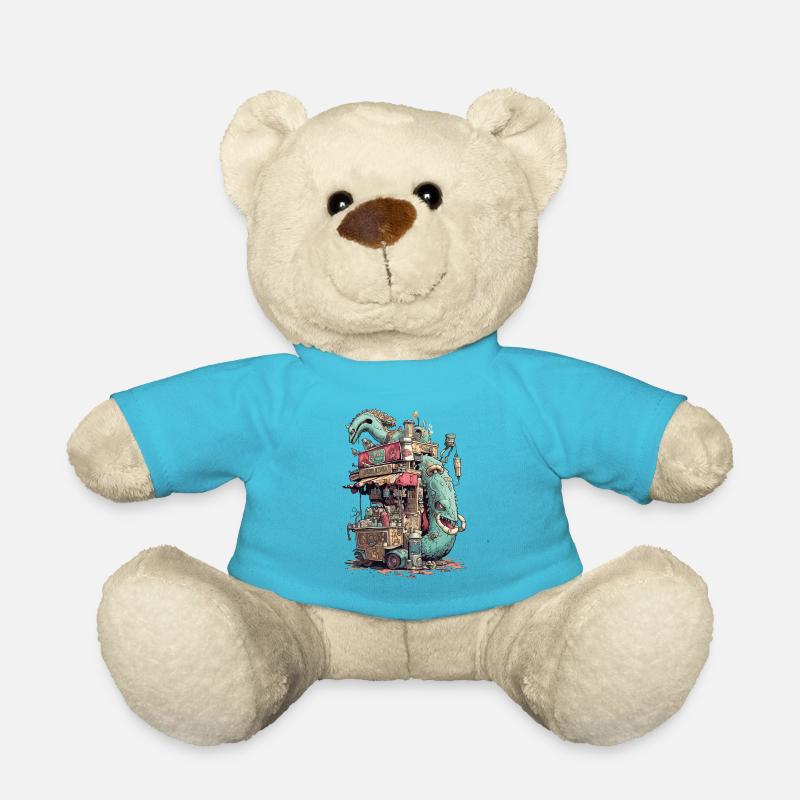 Stand de restauration rapide des jumeaux monstres - Nounours - bleu outremer