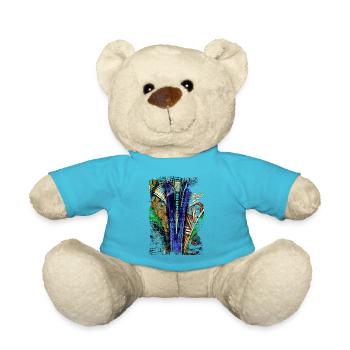 Graffiti style Splash hip hop colors painter color - Teddy Bear - atoll blue - Front