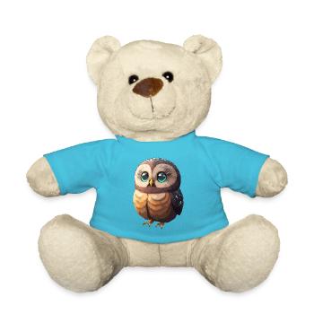 cuty owl - Teddy Bear - atoll blue - Front