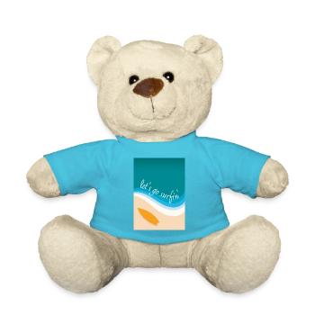 Let’s go surfin' surfing (design angulaire) - Nounours - bleu outremer - Devant