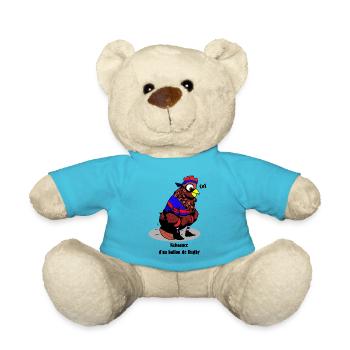 NAISSANCE D'UN BALLON DE RUGBY ! - Nounours - bleu outremer - Devant