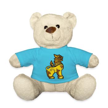chinthe myanmar Birmanie - Nounours - bleu outremer - Devant