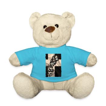 Sweden Sweden norden scandinavia viking lagom swe - Teddy Bear - atoll blue - Front