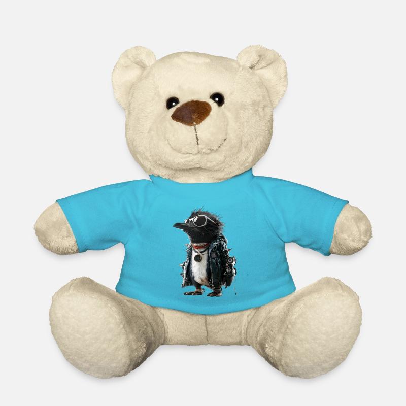 Pinguin Punk - Teddy - Atollblau