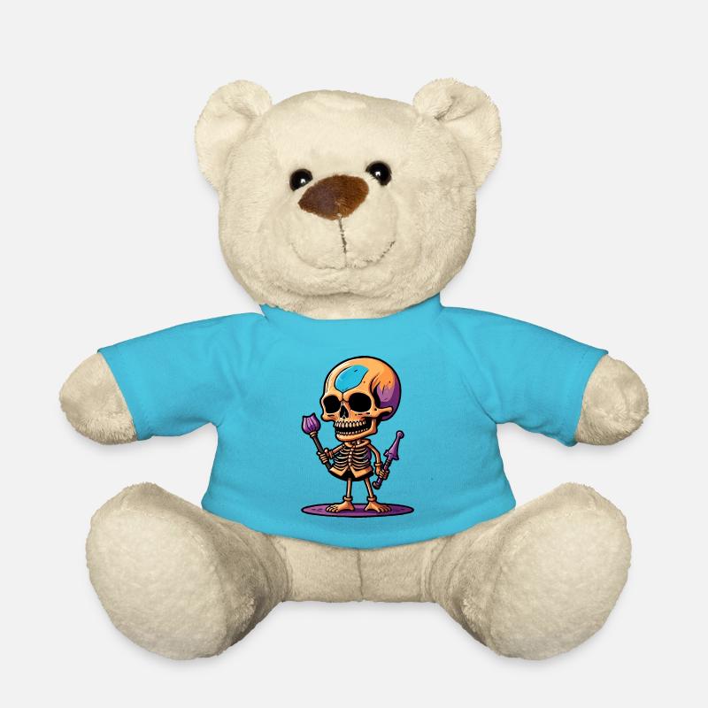Skeleton - Teddy Bear - atoll blue