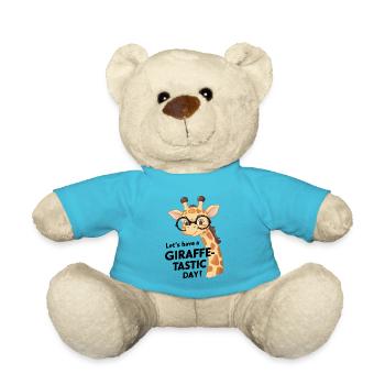 Lasst uns einen fantastischen Tag haben - Giraffe - Teddy - Atollblau - Vorne