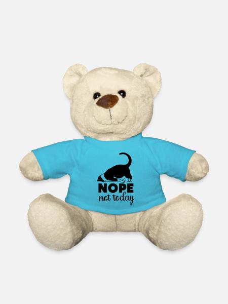 nö, heute nicht - Teddy - Atollblau