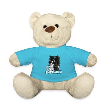 TEAM Shetland - Black Two-Tone - Teddy Bear - atoll blue - Front