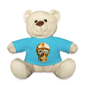 Adrenalin Schädel - Teddy - Atollblau - Vorne