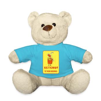Le ketchup est mon gel douche - Nounours - bleu outremer - Devant