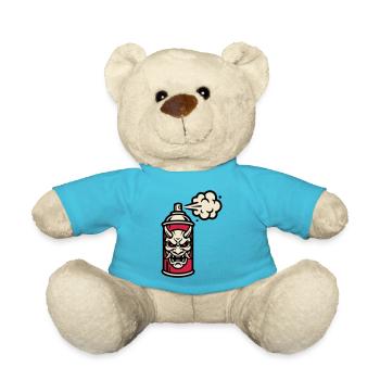 Oni Maske Spraydose Grafik - Teddy - Atollblau - Vorne