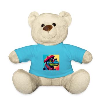 Dino PopArt Portrait - Nounours - bleu outremer - Devant