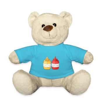 Mustard ketchup - Teddy Bear - atoll blue - Front