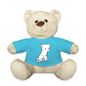 Cute cats design - Teddy Bear - atoll blue - Front