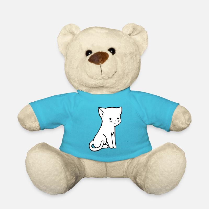 Chat doux Design - Nounours - bleu outremer