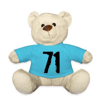 71 number jersey - Teddy Bear - atoll blue - Front