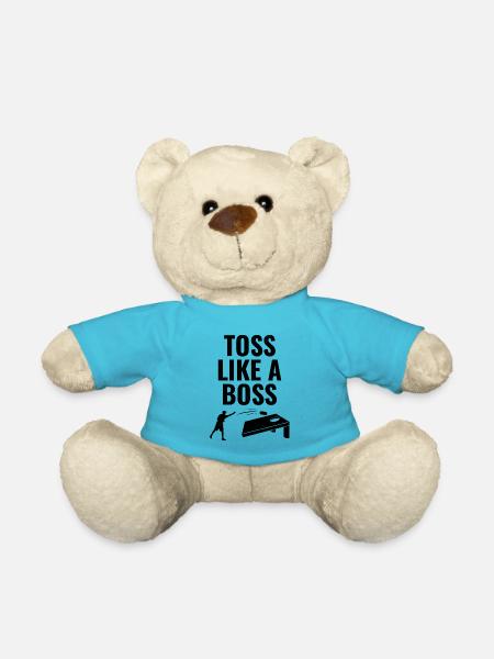 Cornhole Bean Bag Toss Outdoor Rasen Spiel Lustig - Teddy - Atollblau
