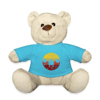 Musculation Bodybuilder GYM Fitnessstudio Retro - Nounours - bleu outremer - Devant
