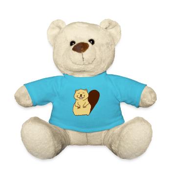 Biber - Teddy - Atollblau - Vorne