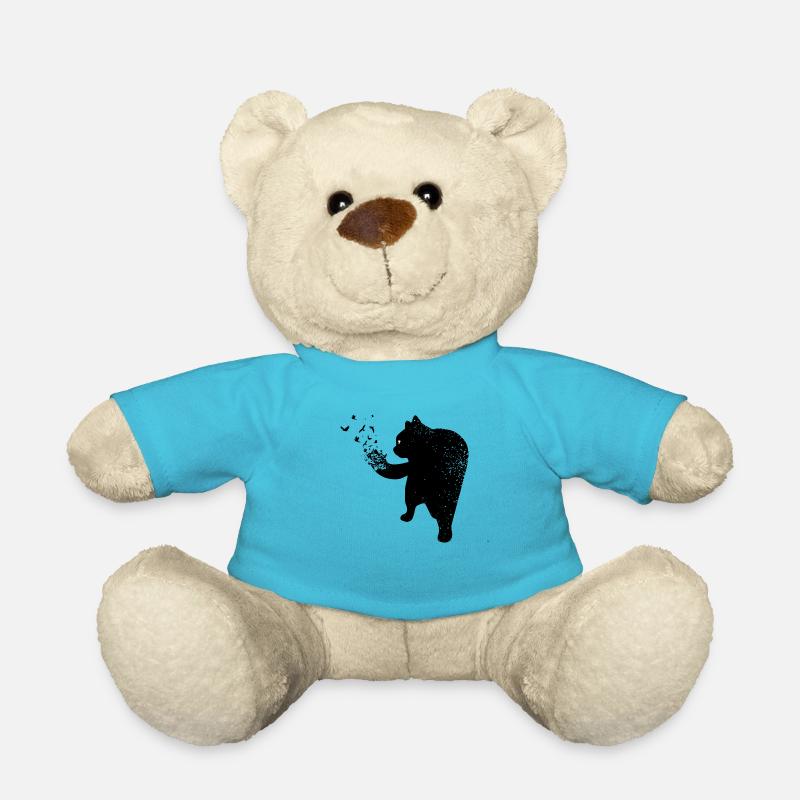 Corbeau chat noir - Nounours - bleu outremer