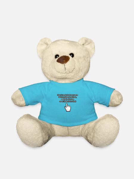 Computer Spruch lustig Bedienung - Teddy - Atollblau