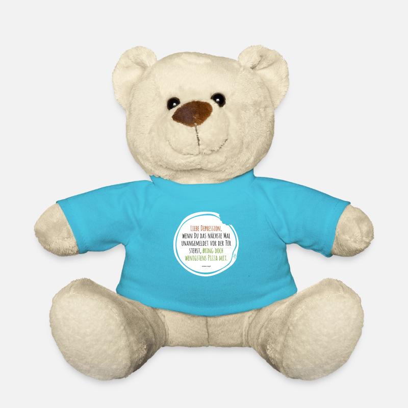 Depression Pizza - Teddy - Atollblau