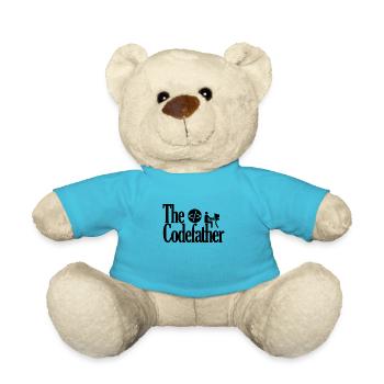 The Codefather Coding Programmieren Godfather Pate - Teddy - Atollblau - Vorne