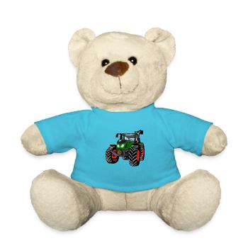 tractor - Teddy Bear - atoll blue - Front