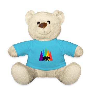 Gay bear - Teddy Bear - atoll blue - Front