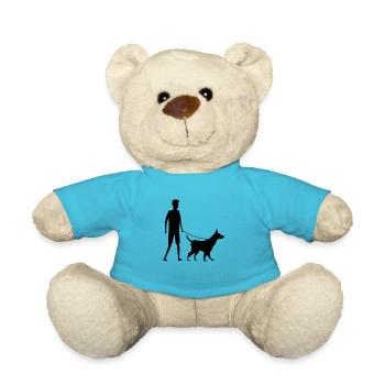 Walk with my Dog Walk - Teddy Bear - atoll blue - Front