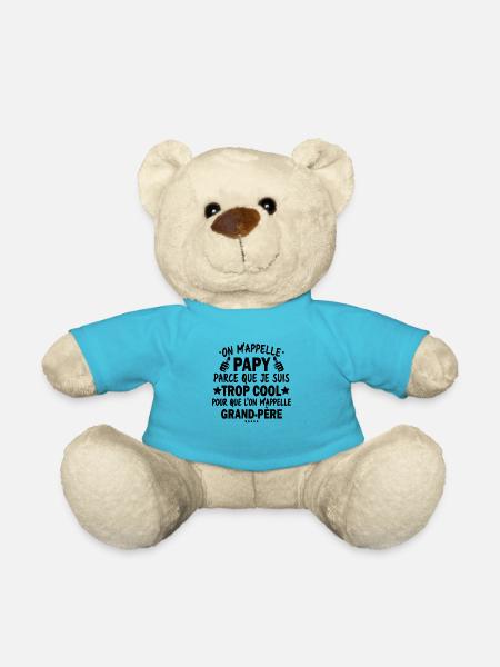 Papy car je suis trop cool / humour grand-père - Nounours - bleu outremer