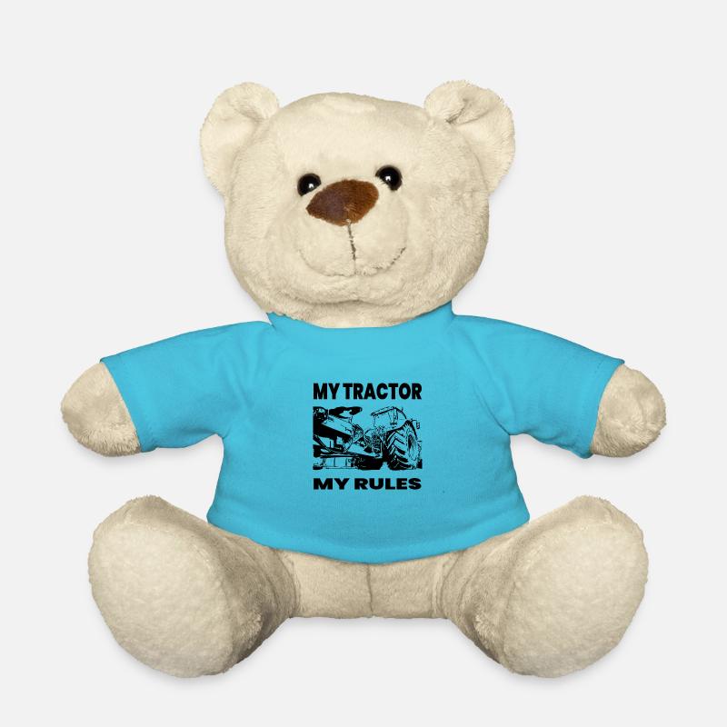 Tractor - Teddy Bear - atoll blue