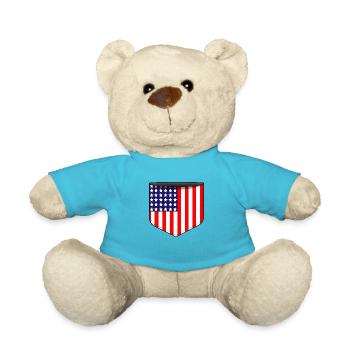poche USA - Nounours - bleu outremer - Devant