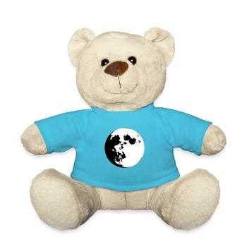 Moon (color customizable) - Teddy Bear - atoll blue - Front