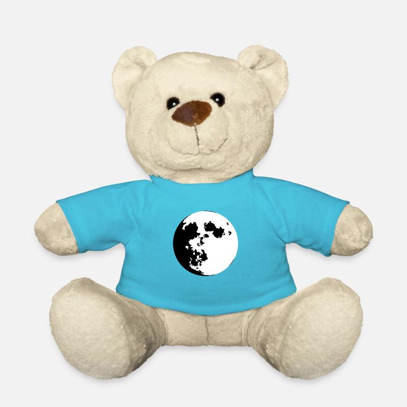 Moon (color customizable) - Teddy Bear - atoll blue