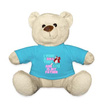 I Took A DNA Test And God Is My Father 25 - Teddy - Atollblau - Vorne