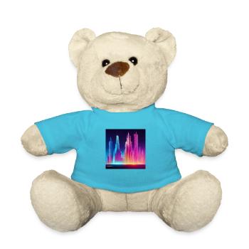 Women with dried and cracked skin drawing - Teddy Bear - atoll blue - Front