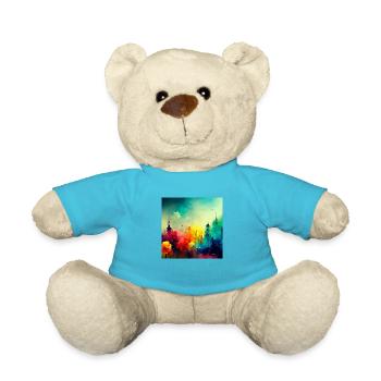 Farbenfrohes City Splash - Teddy - Atollblau - Vorne