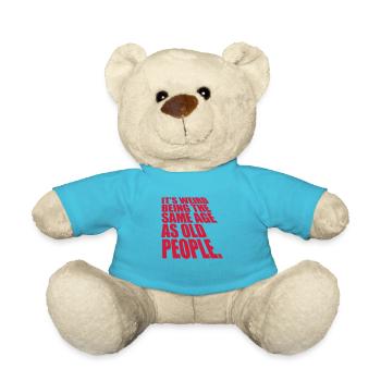 being old people age - Teddy Bear - atoll blue - Front