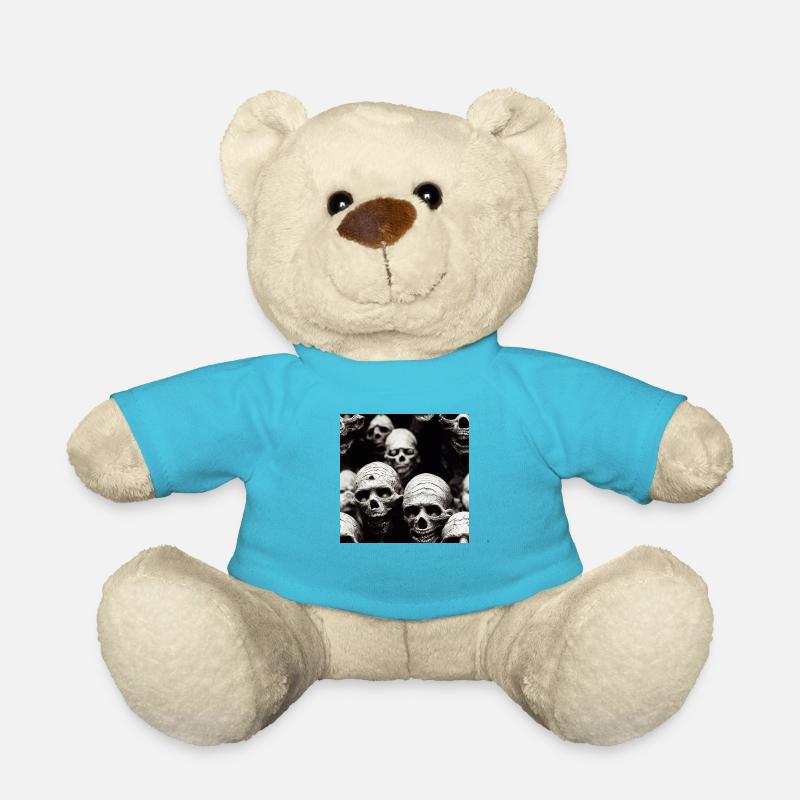 Schädel - Teddy - Atollblau