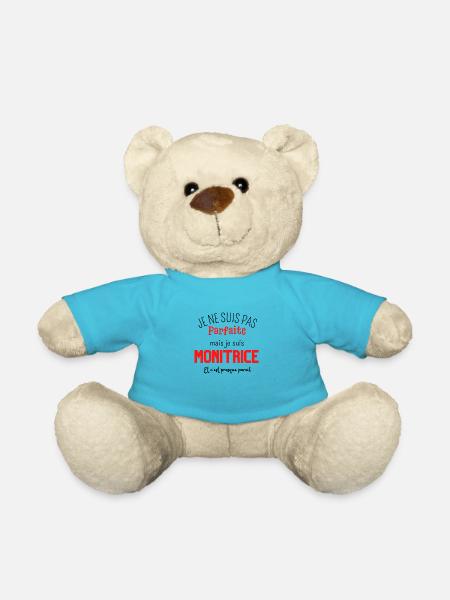 Pas parfaite mais monitrice - Nounours - bleu outremer