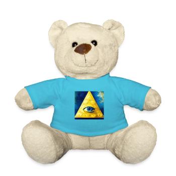 All Seeing Eye - Teddy Bear - atoll blue - Front