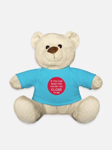 too close to me - Teddy Bear - atoll blue