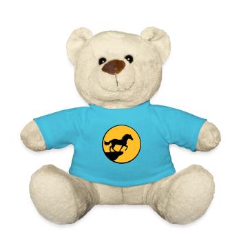 Stehendes Pferd Klippe Mond - Teddy - Atollblau - Vorne